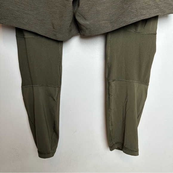 Lululemon Active Expert Short Tight 6", Size M, Heathered Dark Olive - Picture 3 of 10